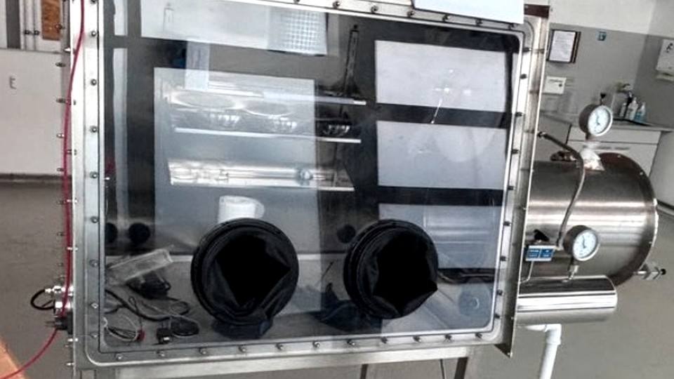 Jacomex GS · Edelstahl-Glovebox