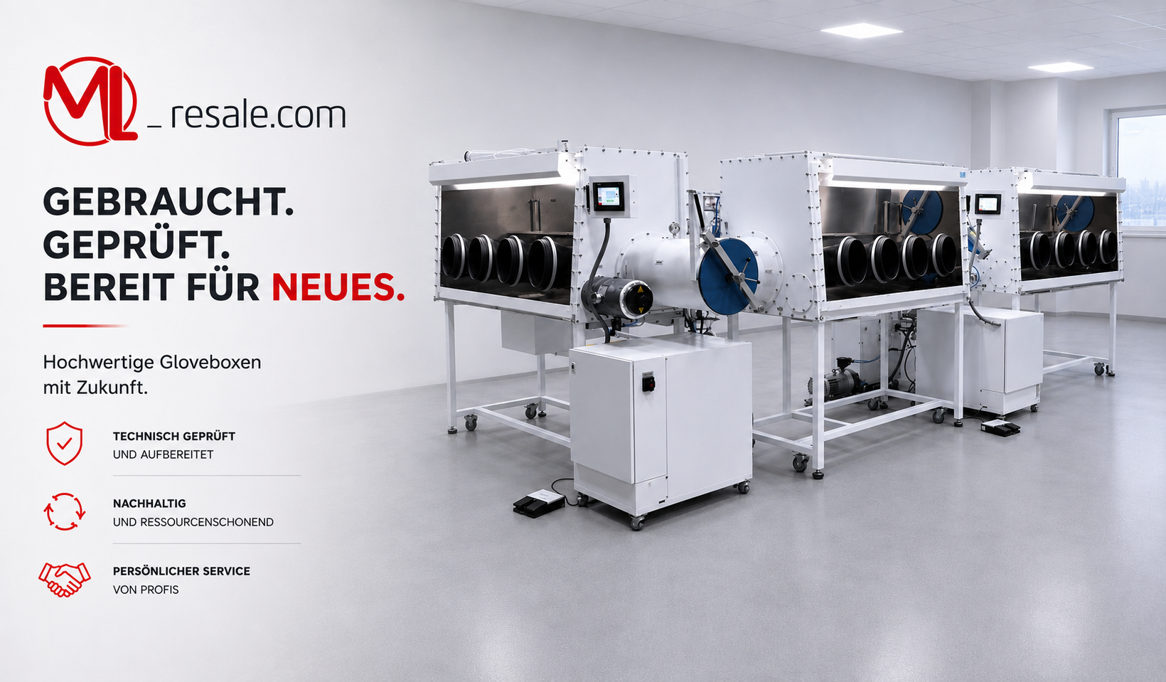 MBraun Glovebox wiederaufbereitet von ml-resale.com